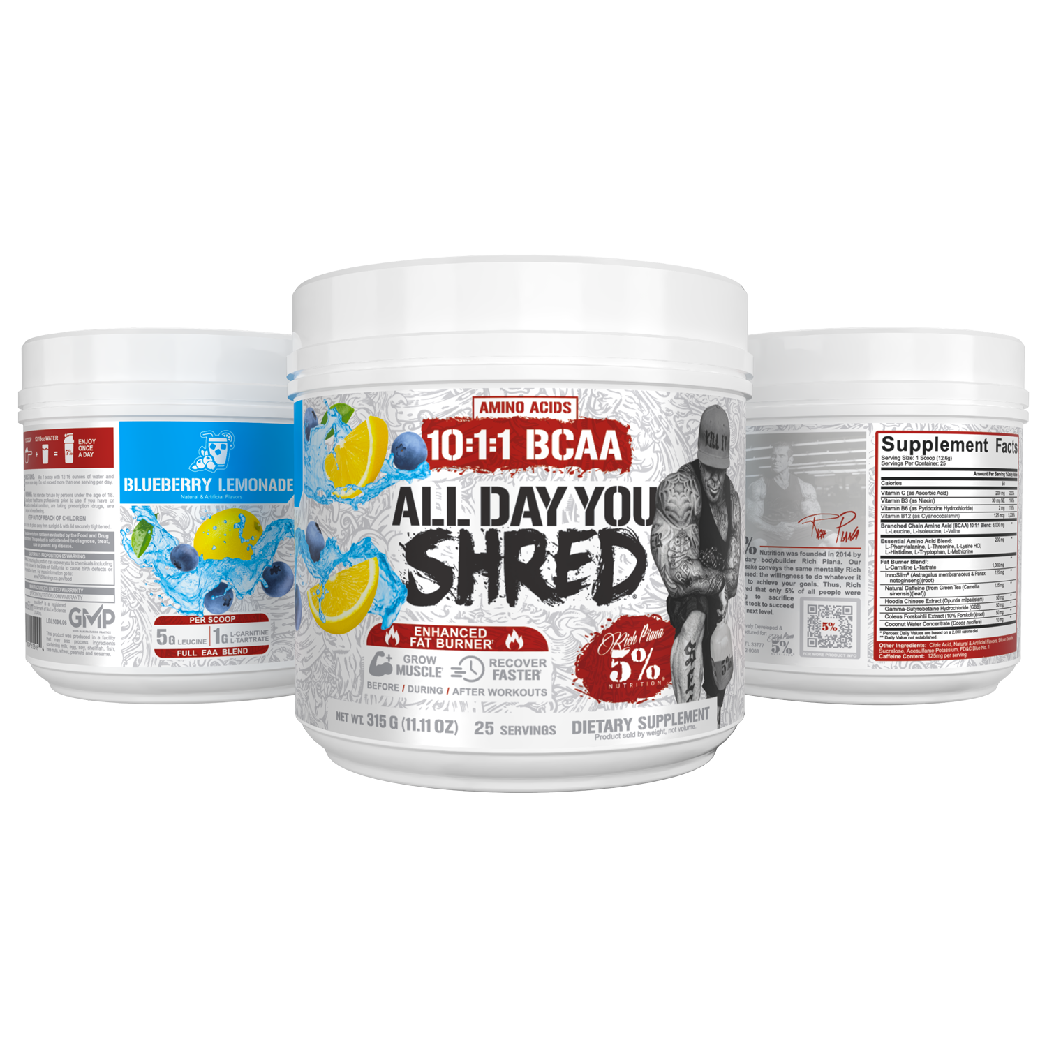 All Day You Shred Fat Burning BCAA Recovery Drink