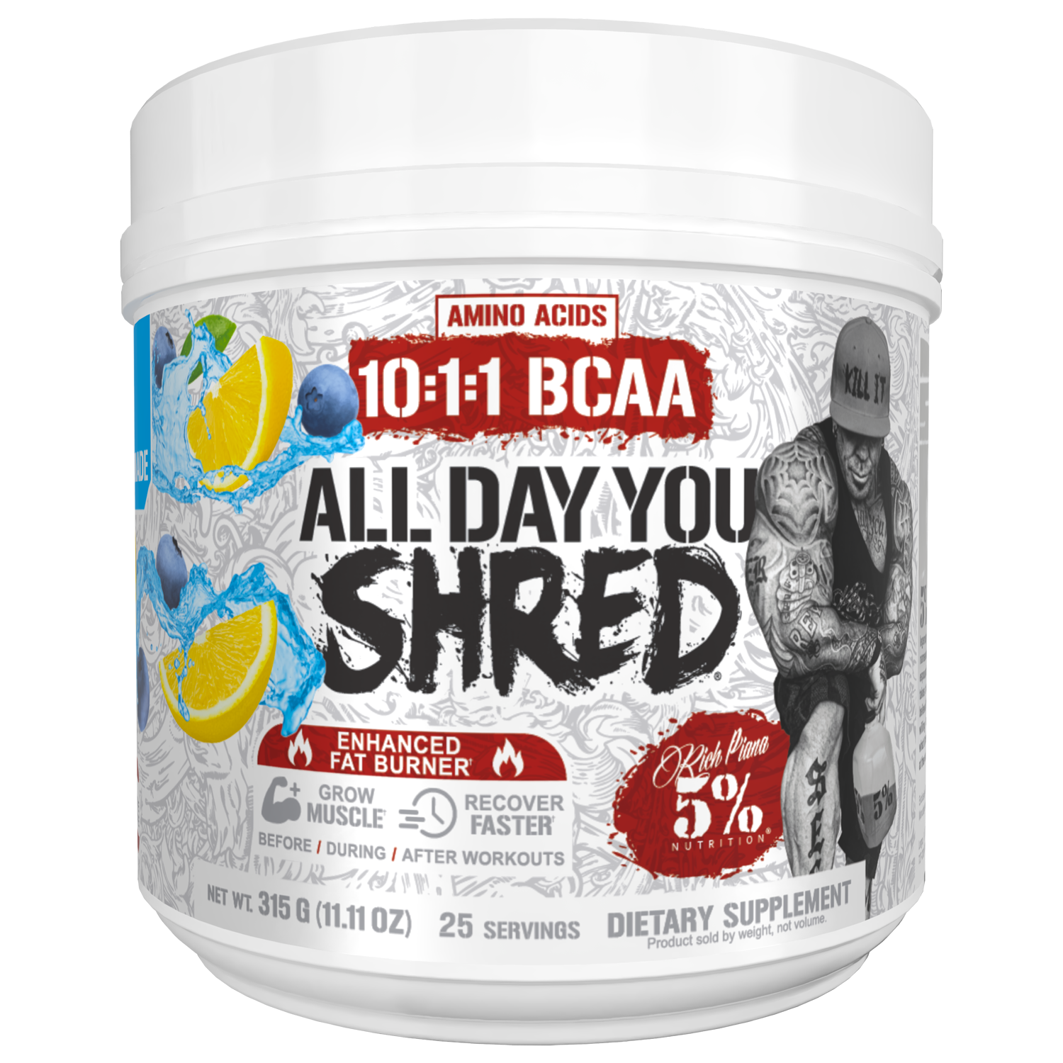 All Day You Shred Fat Burning BCAA Recovery Drink