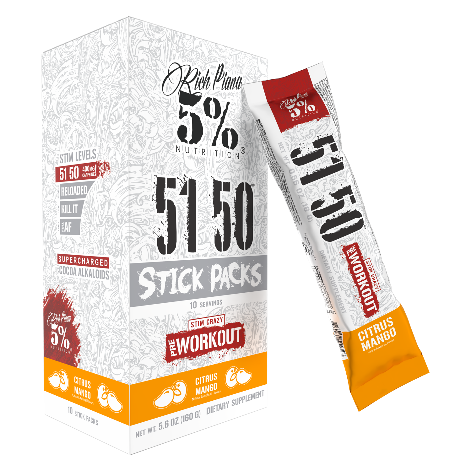 5150 Pre-Workout Stick Packs (10 Sticks)