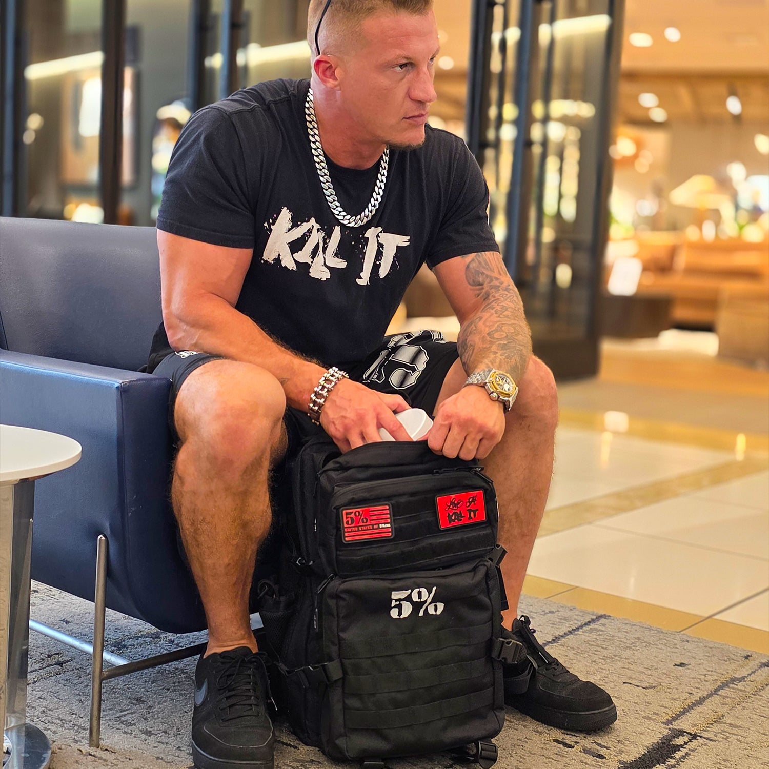 5% Black Tactical Backpack