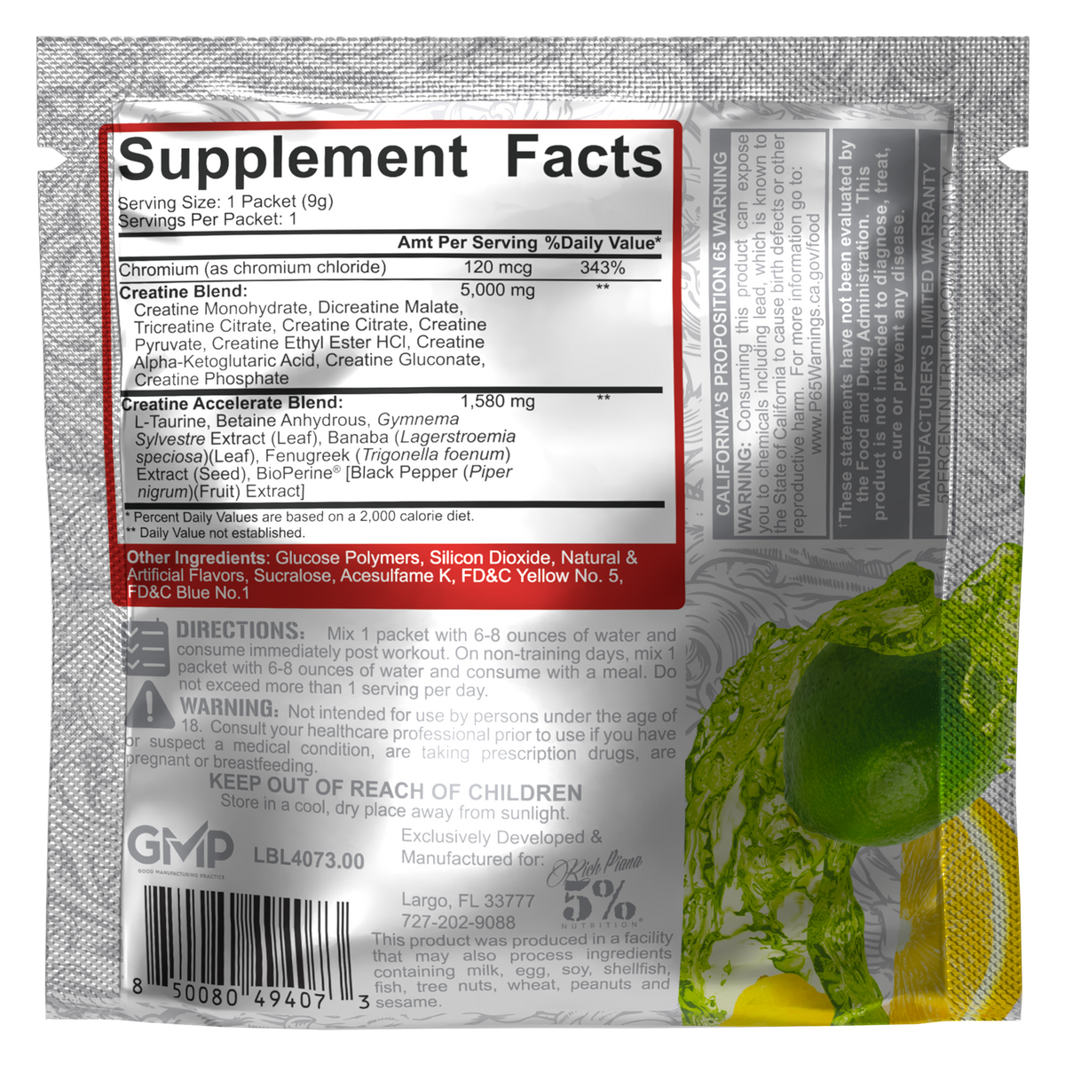 Crea-TEN 10-in-1 Creatine (Sample) for FREE! - 5% Nutrition