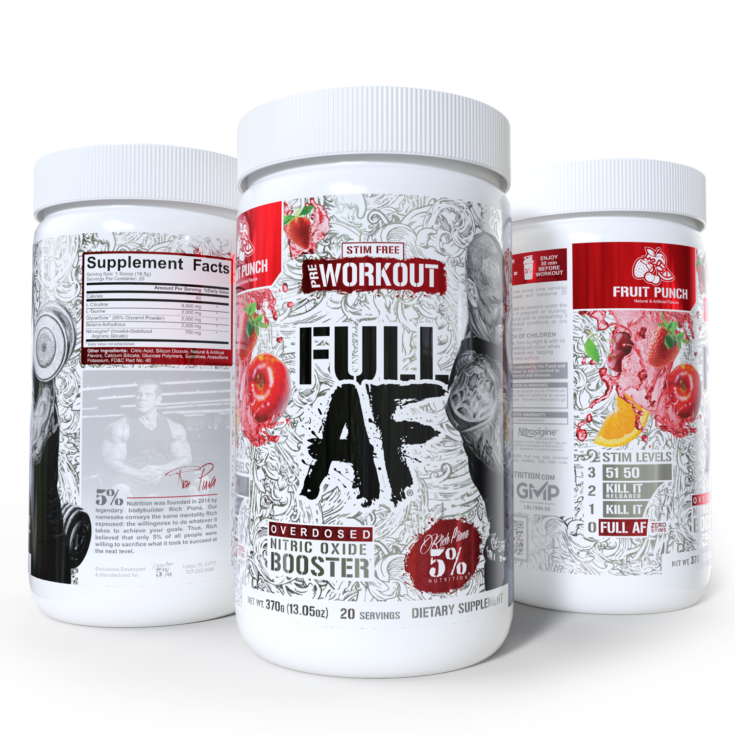 Full AF Nitric Oxide Booster & Non-Stim Pre-Workout
