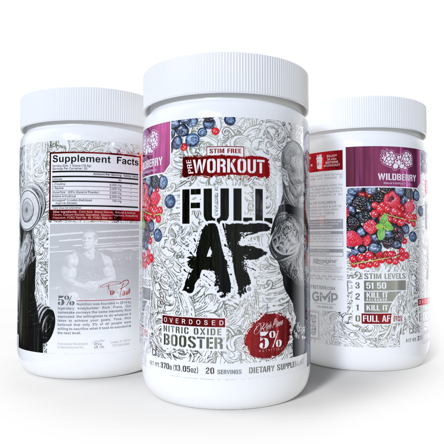 Full AF Nitric Oxide Booster & Non-Stim Pre-Workout