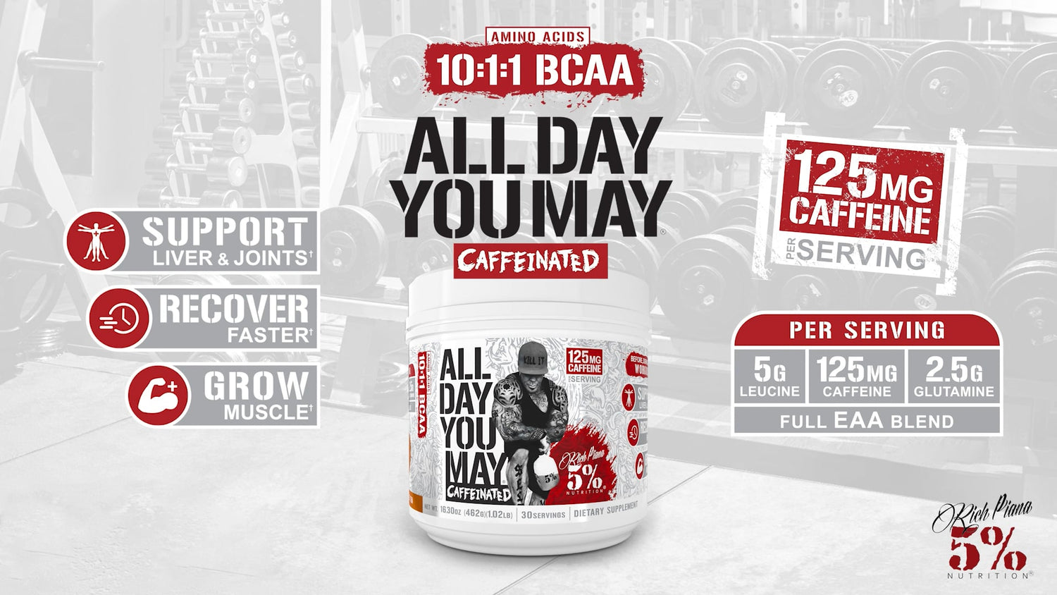 AllDayYouMay Caffeinated - 10:1:1 BCAA Product Explainer