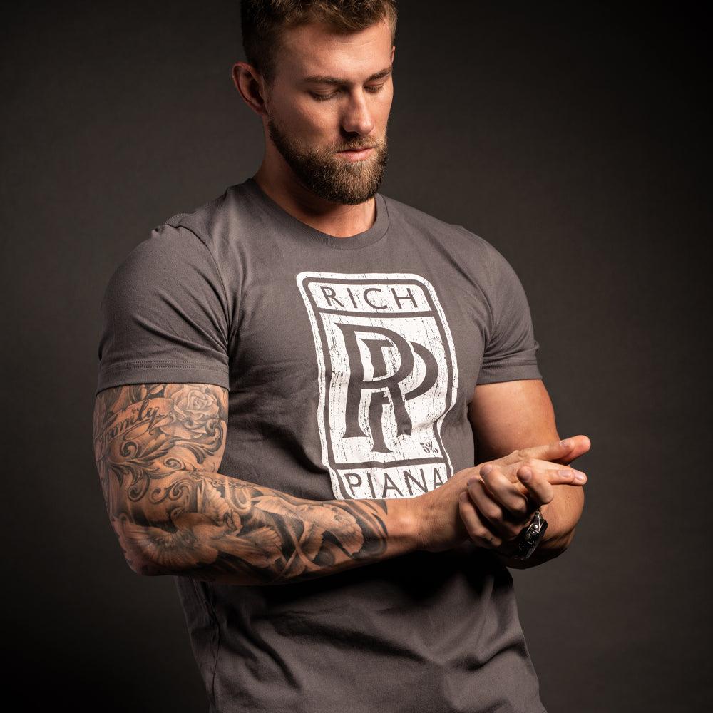 Rolls Rich, Gray T-Shirt with White Lettering