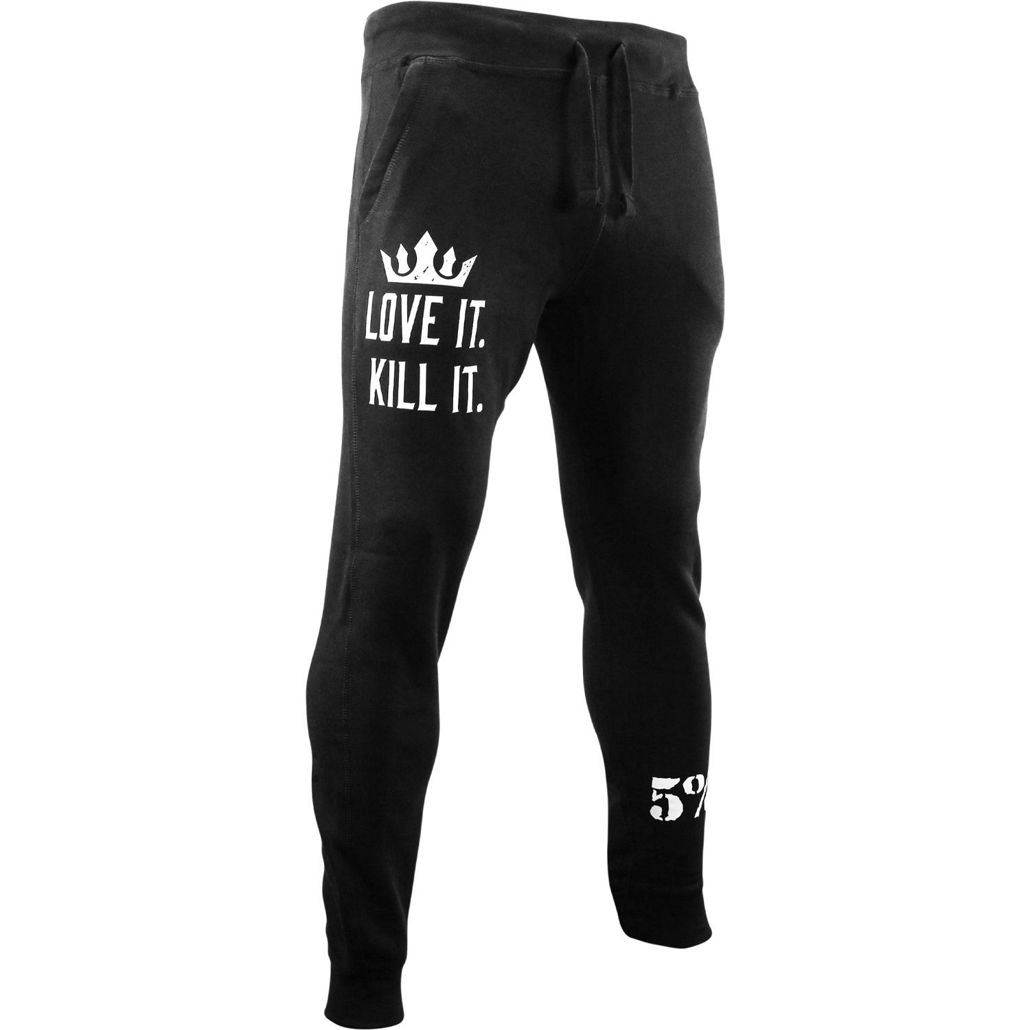 Love It. Kill It. Crown, Joggers with White Lettering