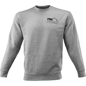 Five Percent Crown, Heather Gray Crewneck Sweatshirt