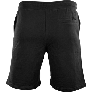 Welcome To My World Black Sweatshorts with White Lettering