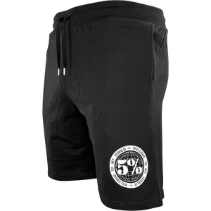 Welcome To My World Black Sweatshorts with White Lettering