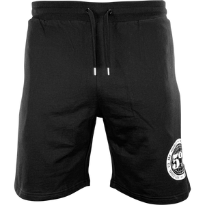 Welcome To My World Black Sweatshorts with White Lettering