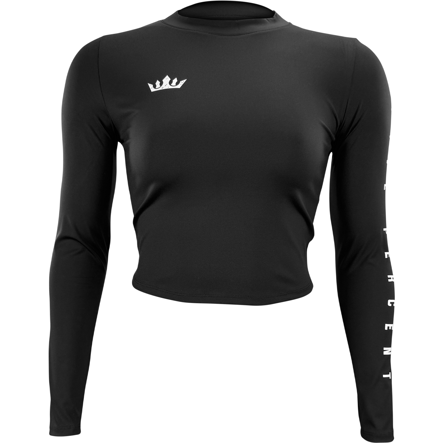Five Percent, Women's Cropped Long Sleeved Shirt