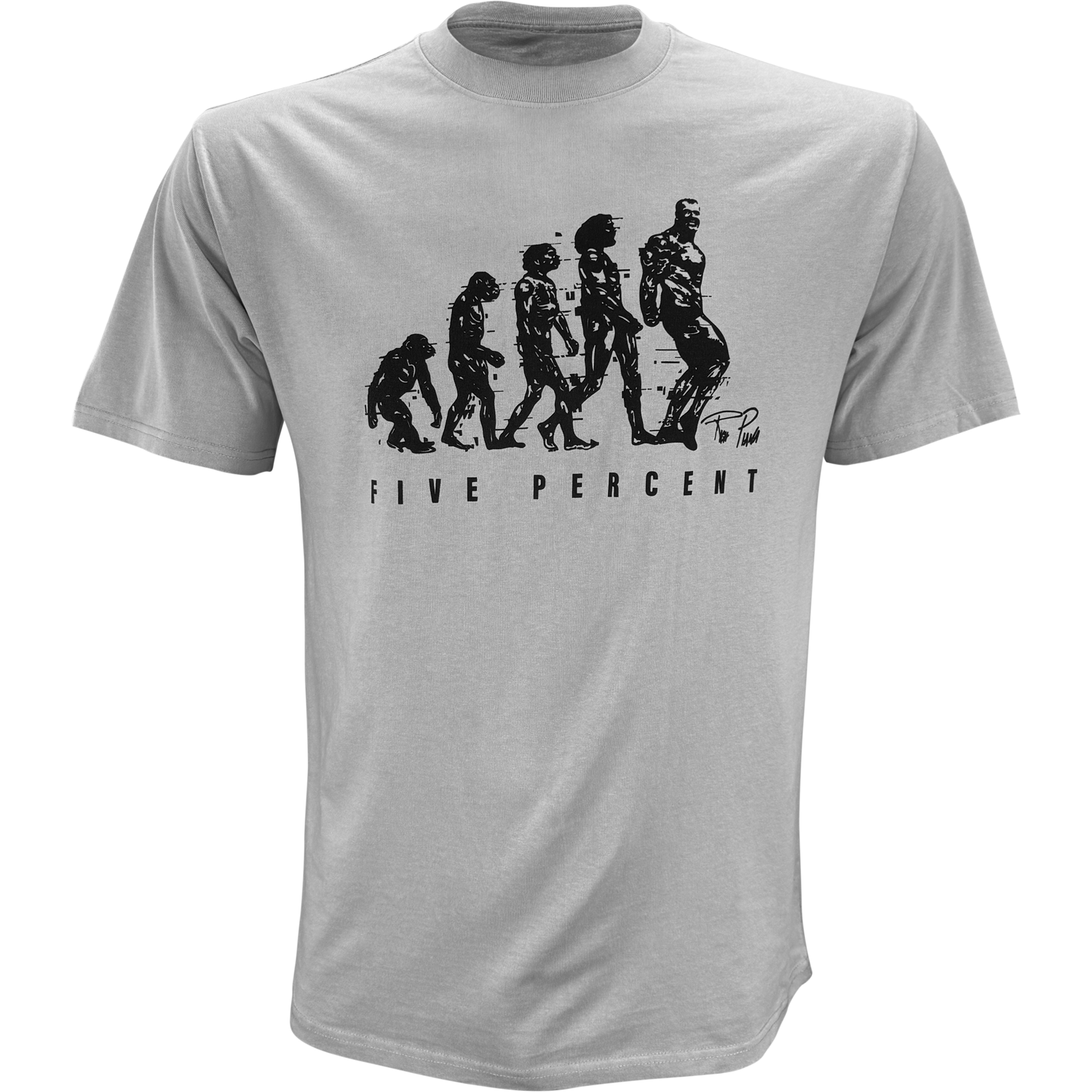 Rich Piana Evolution, Gray T-Shirt with Black Lettering