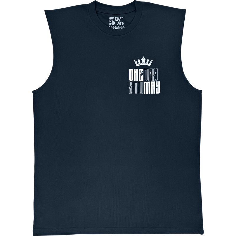 One Day You May, Navy Sleeveless T-Shirt