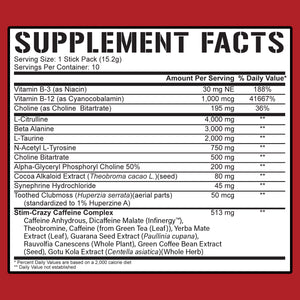 5150 Pre-Workout Stick Packs (10 Sticks)