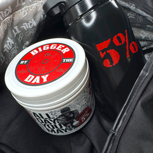 Bigger By The Day Decal | 4-Inch Round (Black/Red)