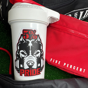 Pitbull Pride Decal | Die Cut (Black/Red)