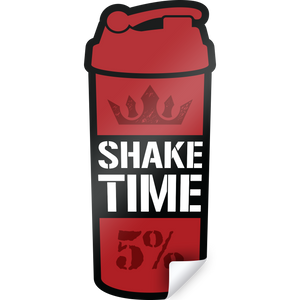 Shake Time Decal | Die Cut (Black/Red)