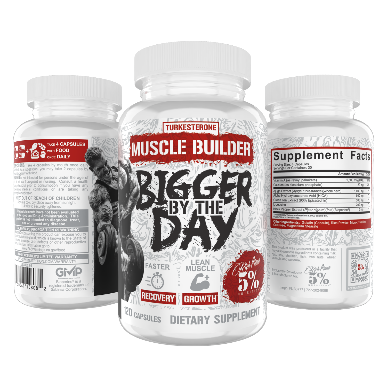 Bigger By The Day Muscle Builder with Turkesterone