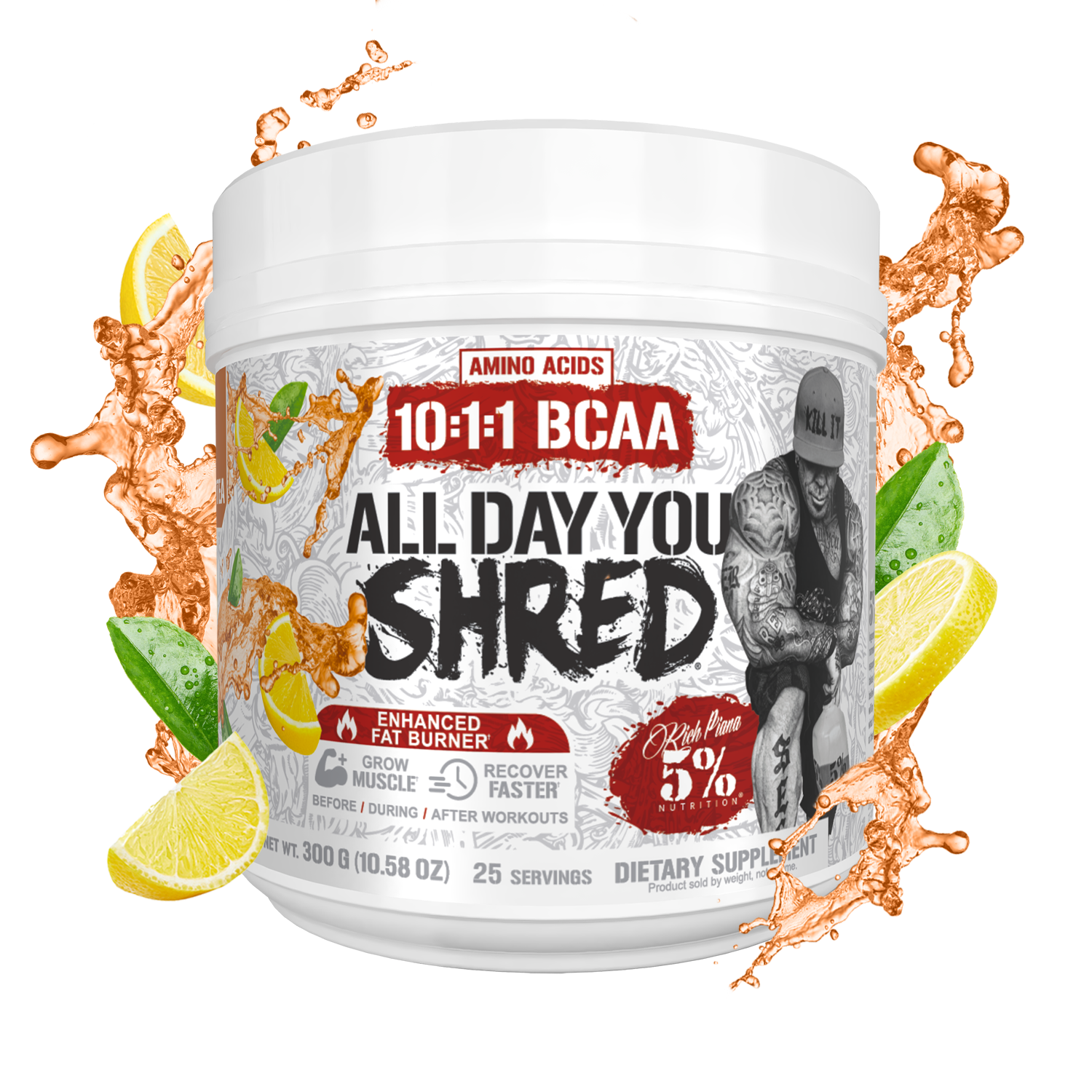 All Day You Shred Fat Burning BCAA Recovery Drink