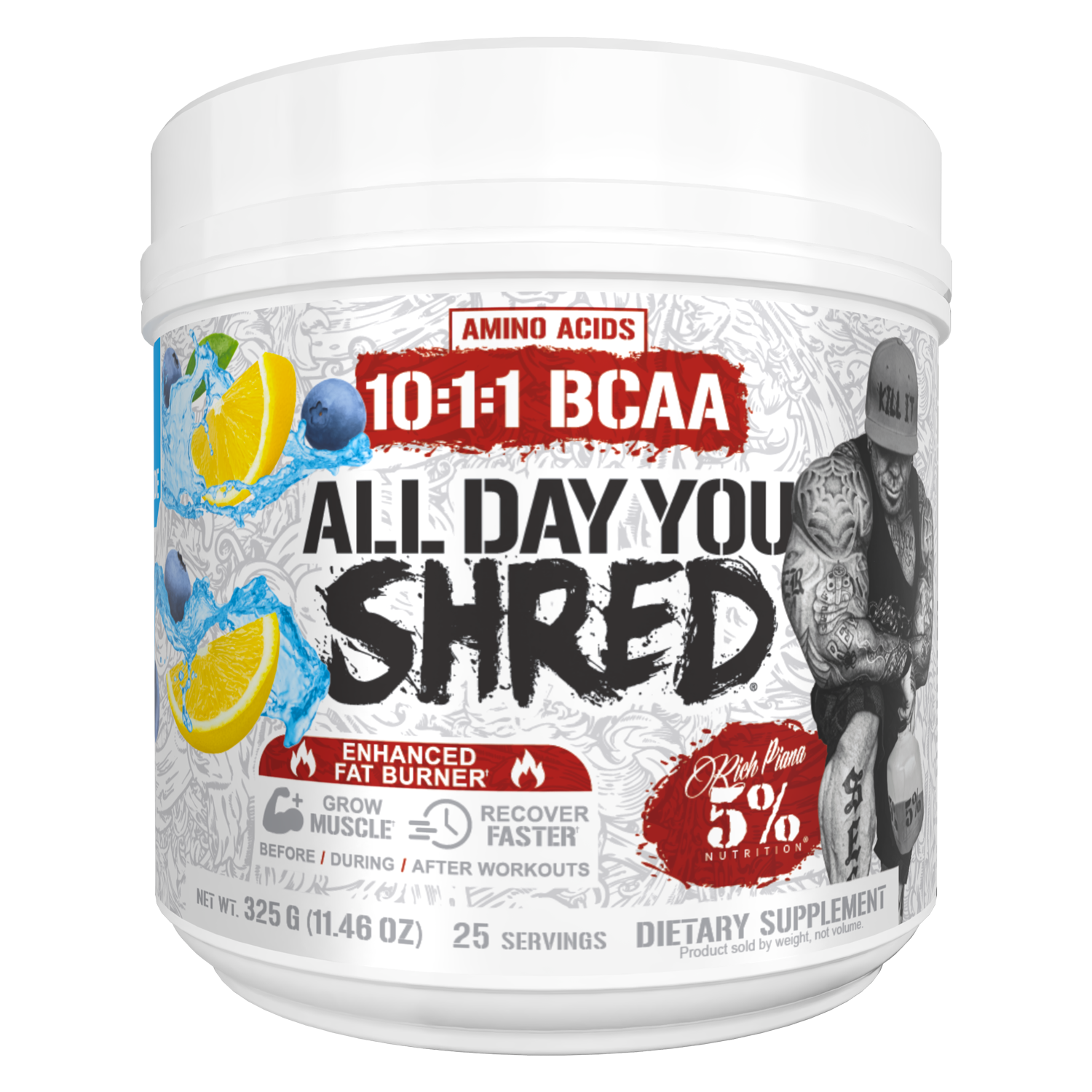 All Day You Shred Fat Burning BCAA Recovery Drink