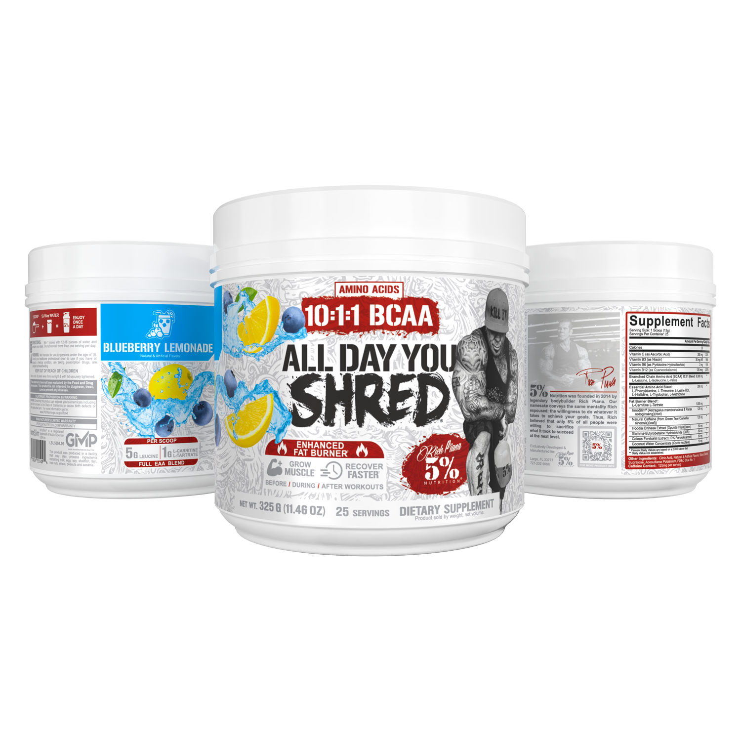 All Day You Shred Fat Burning BCAA Recovery Drink