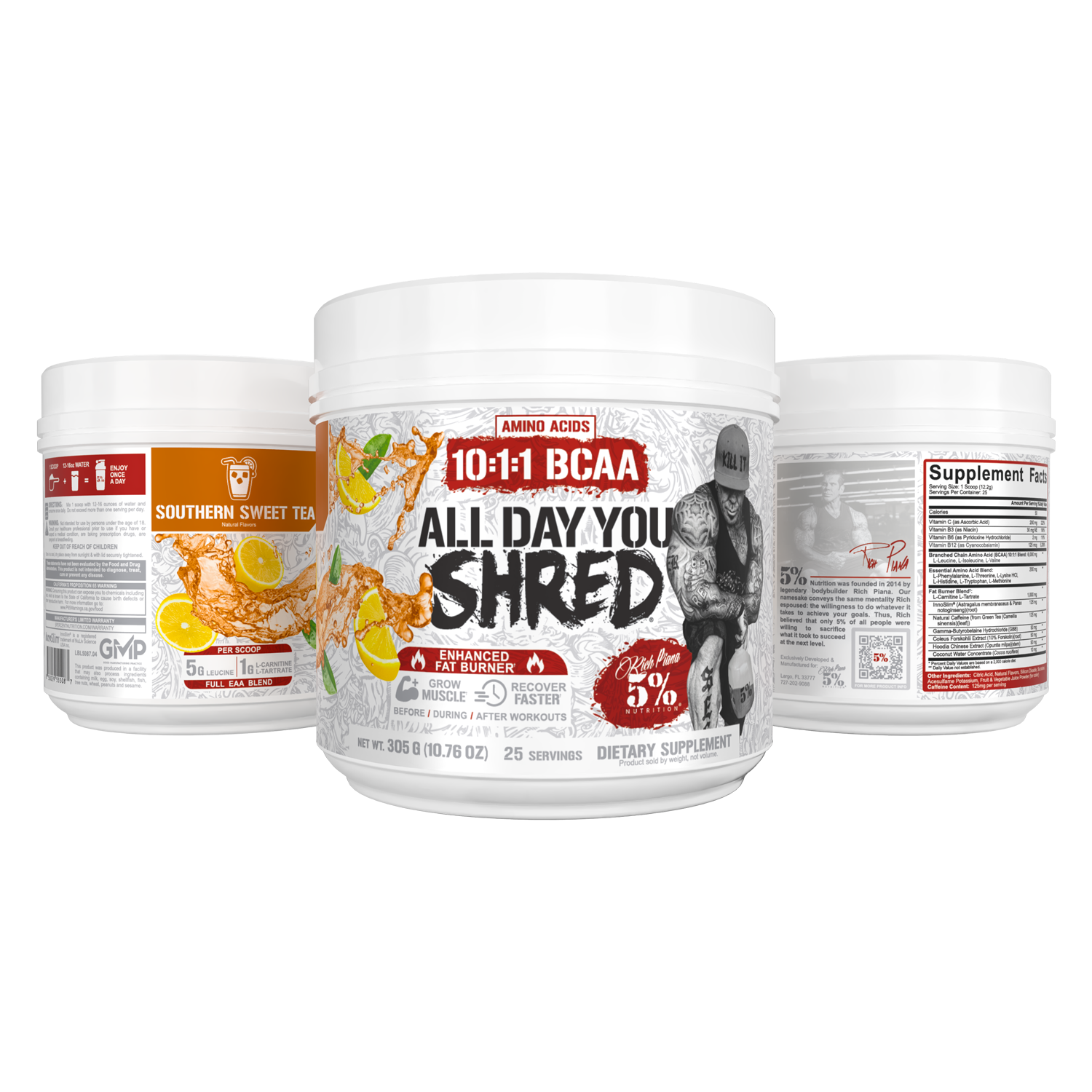 All Day You Shred Fat Burning BCAA Recovery Drink
