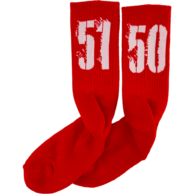 5150 Signature Edition Crew Socks (red)