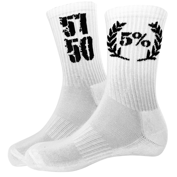 5150 Signature Edition Crew Socks (white)
