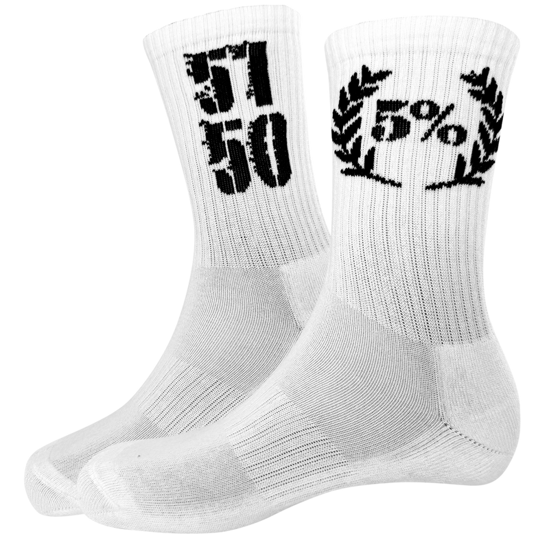 5150 Signature Edition Crew Socks (white)