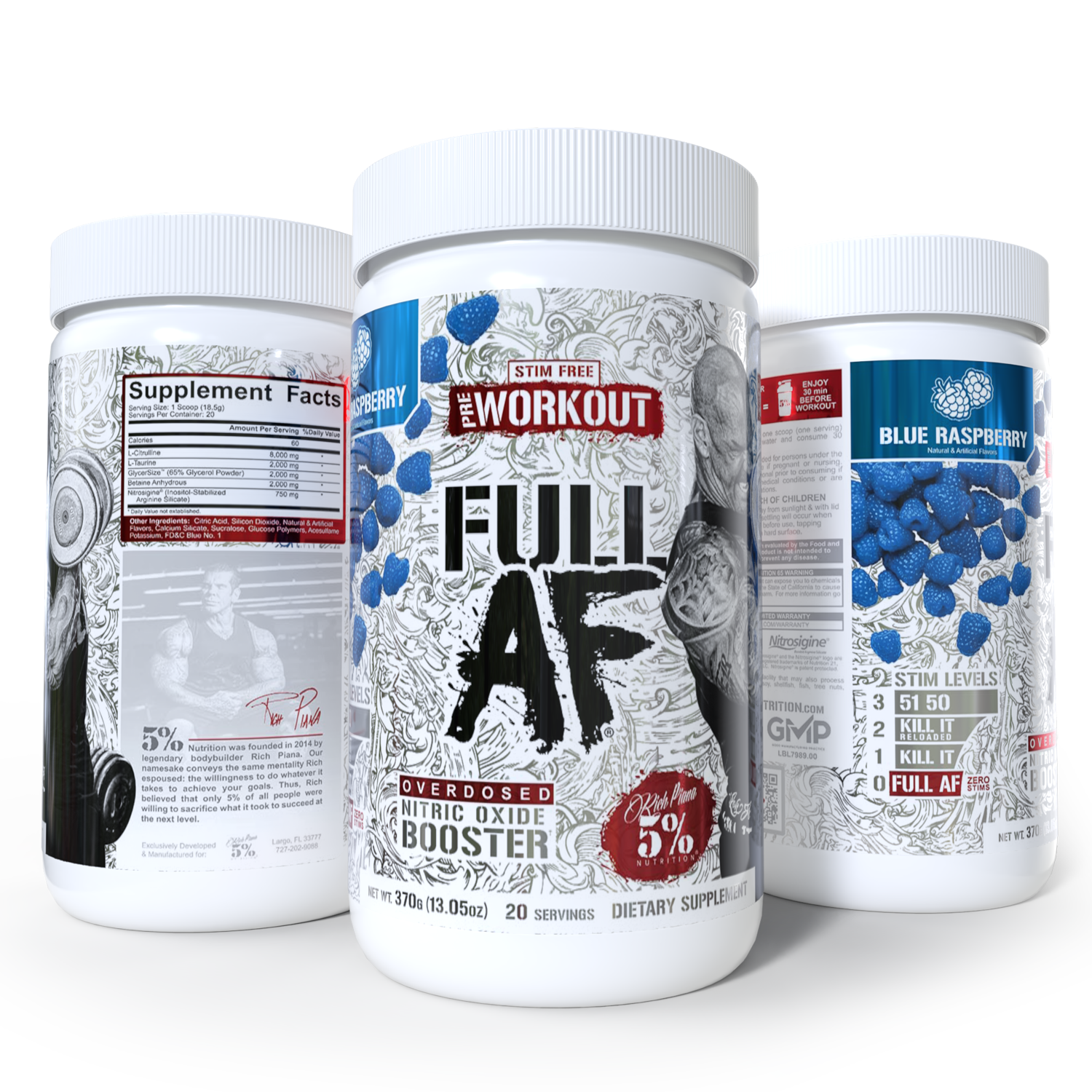 Full AF Nitric Oxide Booster & Non-Stim Pre-Workout