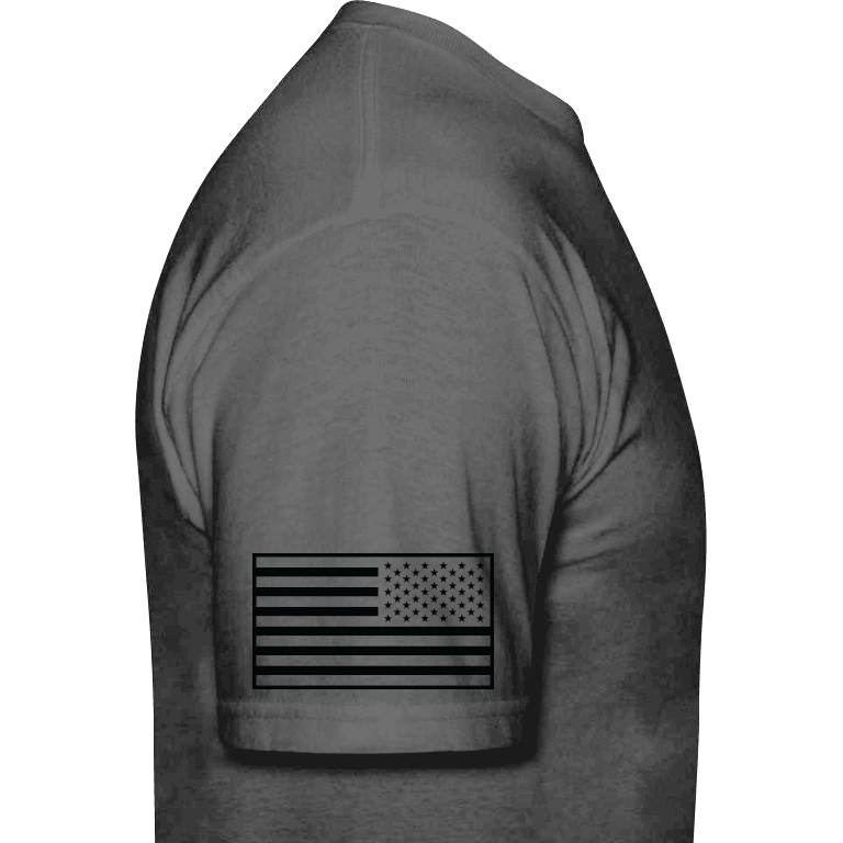 American Flag Graphic T-Shirt, Gray - 5% Nutrition