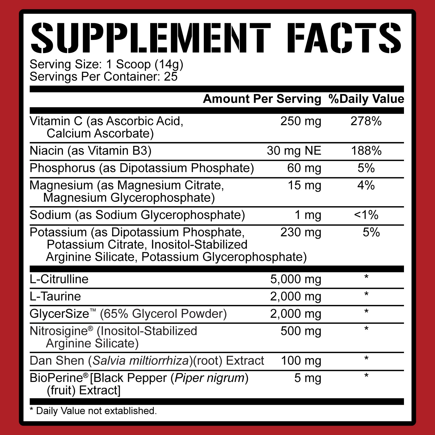 Full As F*ck Nitric Oxide Booster & Non-Stim Pre-Workout