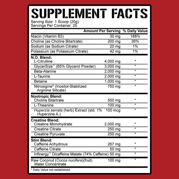 Kill It Reloaded PreWorkout 5 Nutrition