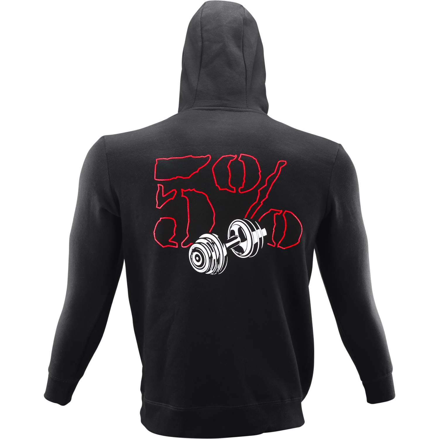 Love It, Kill It Dumbbell, Black Pullover Hoodie - 5% Nutrition