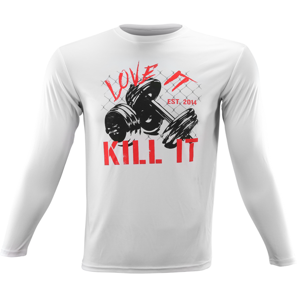 Love It Kill It, White Long Sleeved Shirt - 5% Nutrition