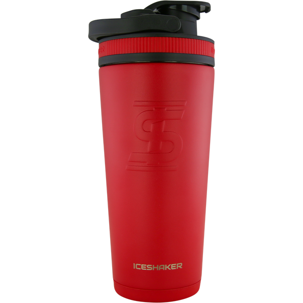Red 26oz Vacuum-Insulated Ice Shaker Cup - 5% Nutrition
