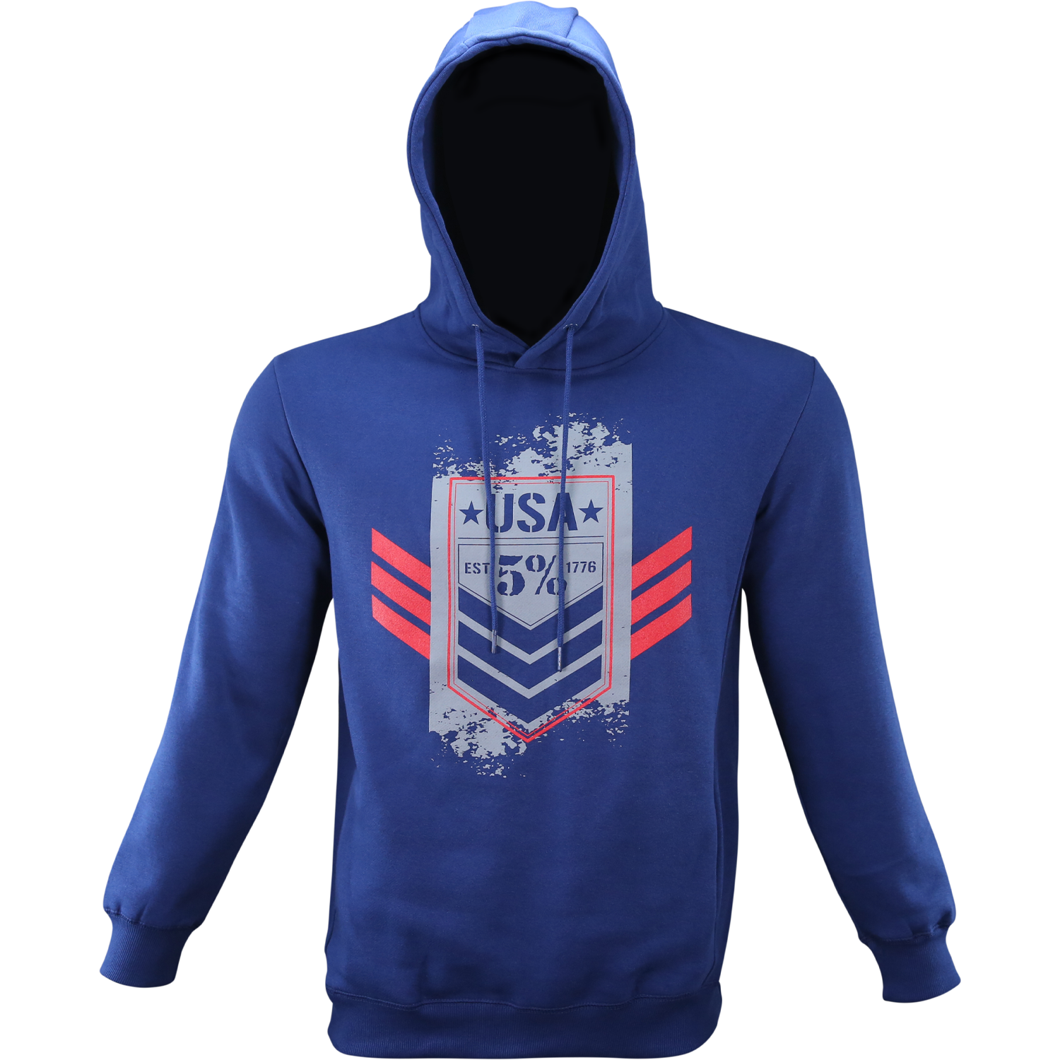 USA Flag, Navy Pullover Hoodie - 5% Nutrition