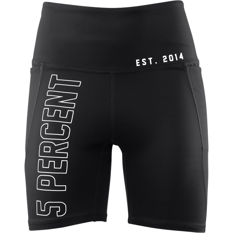 Women's 5%, Black Spandex Shorts