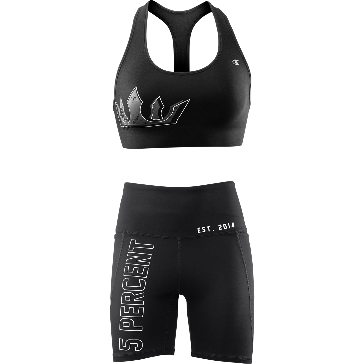 Women's Crown Sports Bra & Spandex Shorts Set - 5% Nutrition