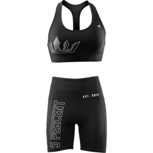 Women's Crown Sports Bra & Spandex Shorts Set - 5% Nutrition