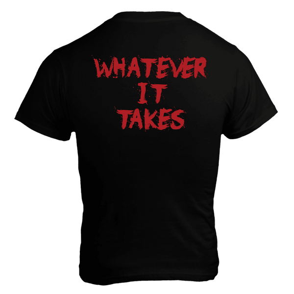 Whatever It Takes, Black T-Shirt with Red Lettering - 5% Nutrition