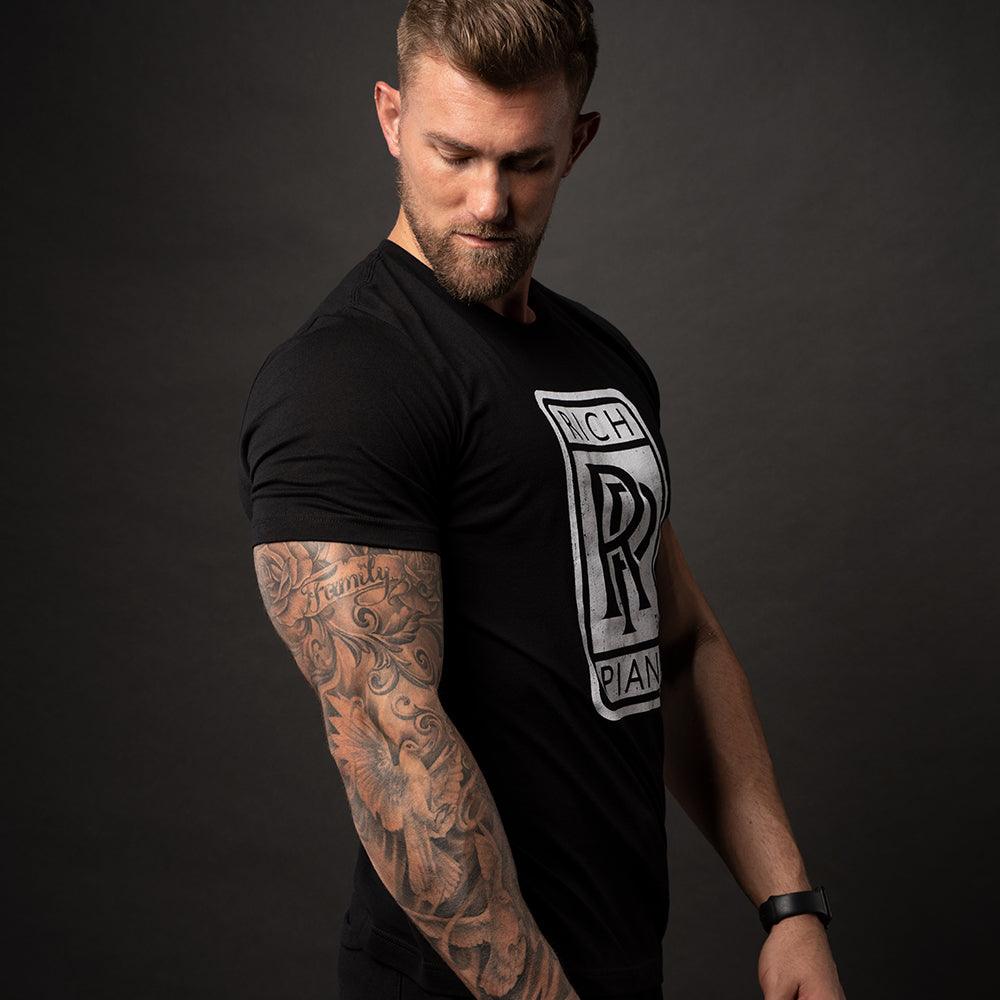 Rolls Rich, Black T-Shirt with White Lettering - 5% Nutrition