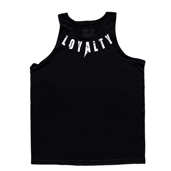 KEEP SECRET, Black Tank Top with White Lettering - 5% Nutrition