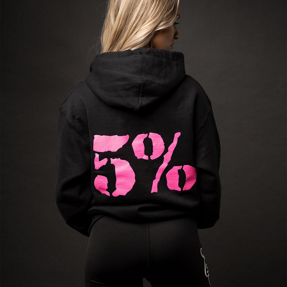 Love It Kill It, Black Hoodie with Pink Lettering - 5% Nutrition