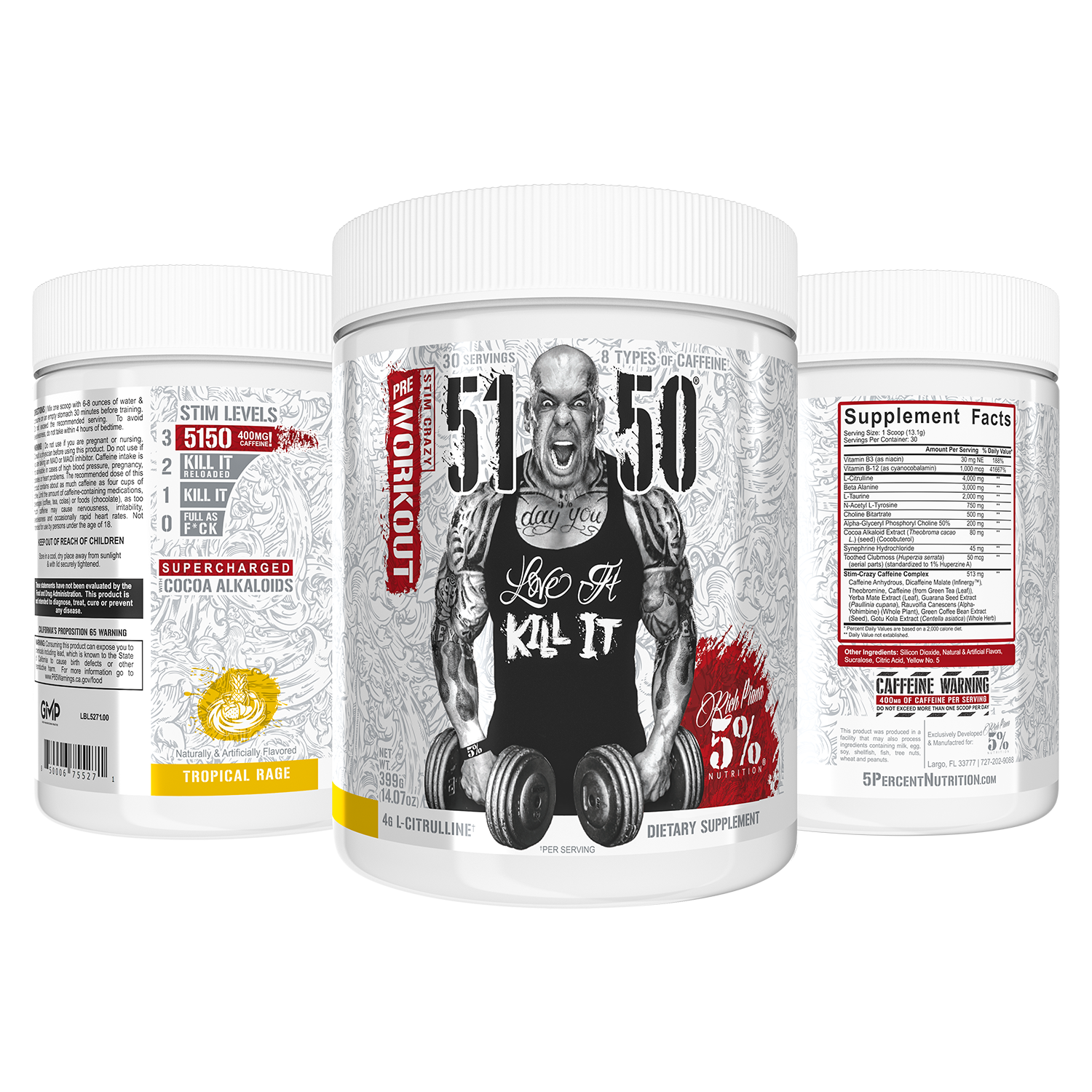 5150 High Stimulant Pre-Workout: Legendary Series - 5% Nutrition