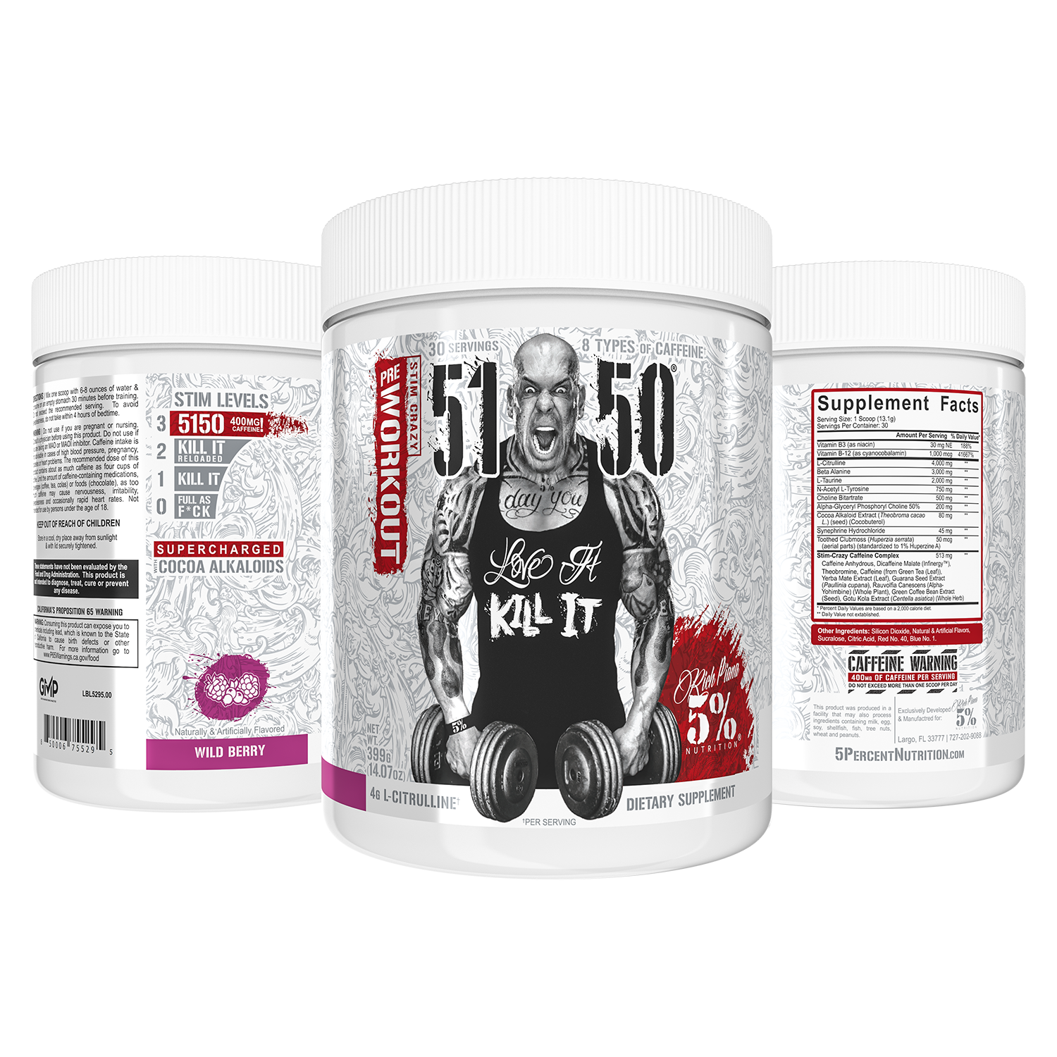 5150 High Stimulant Pre-Workout: Legendary Series - 5% Nutrition