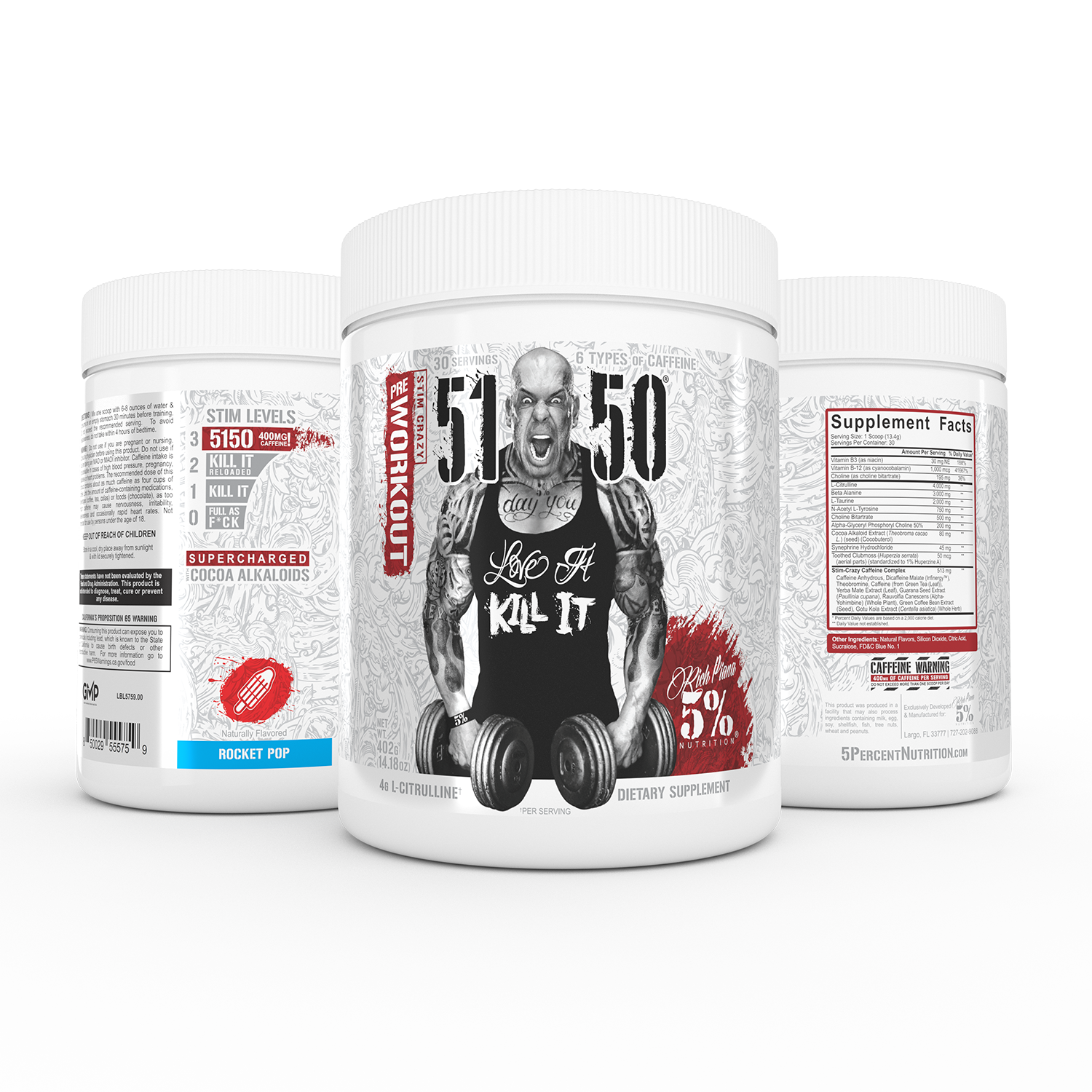 5150 High Stimulant Pre-Workout: Legendary Series - 5% Nutrition