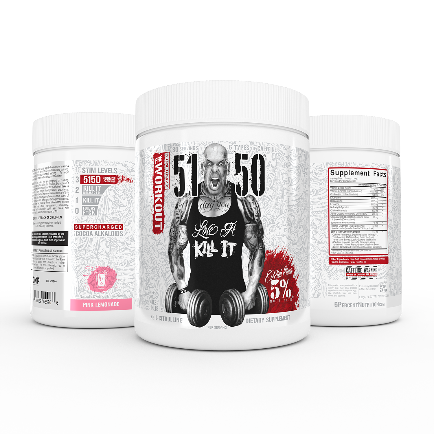 5150 High Stimulant Pre-Workout: Legendary Series - 5% Nutrition