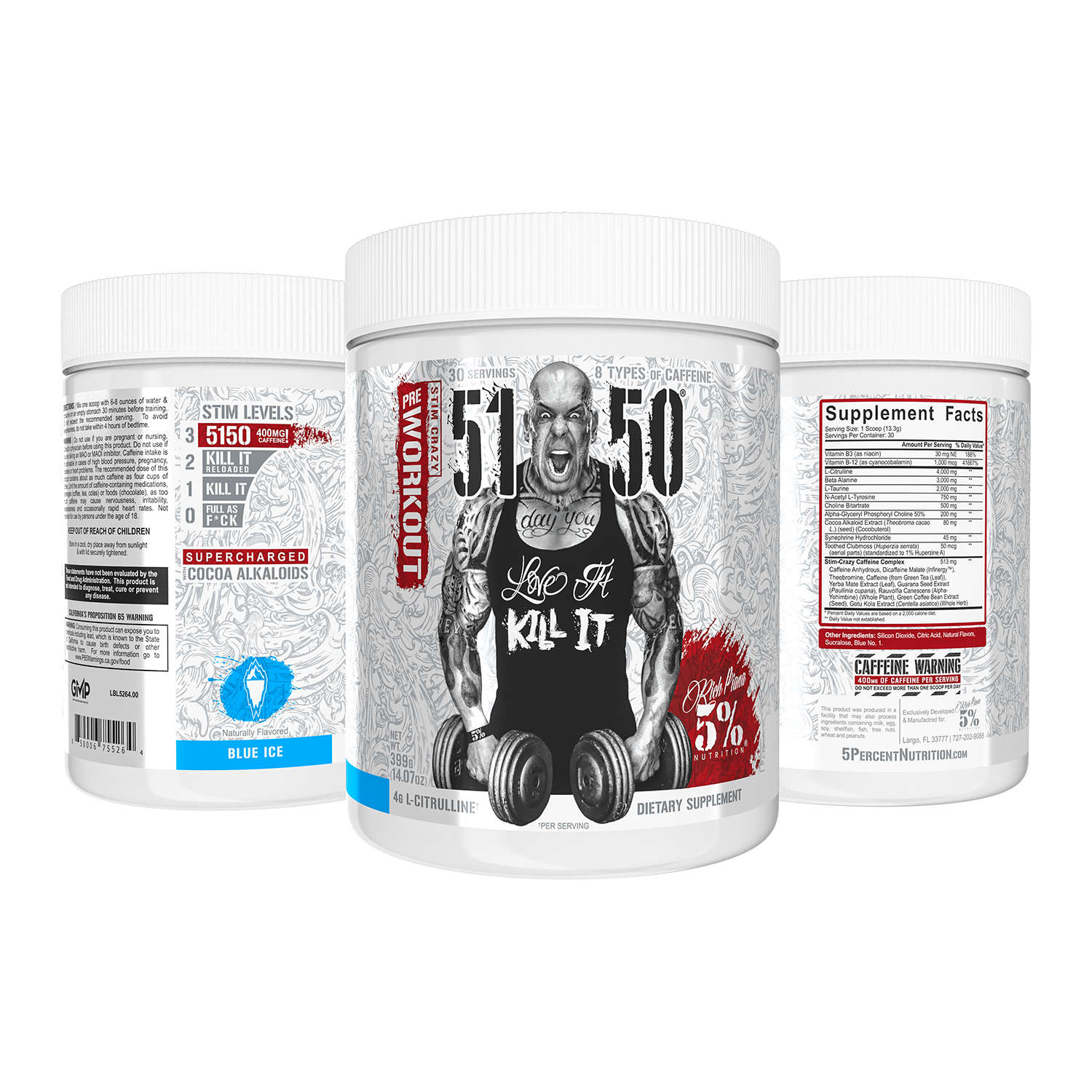 5150 High Stimulant Pre-Workout: Legendary Series - 5% Nutrition