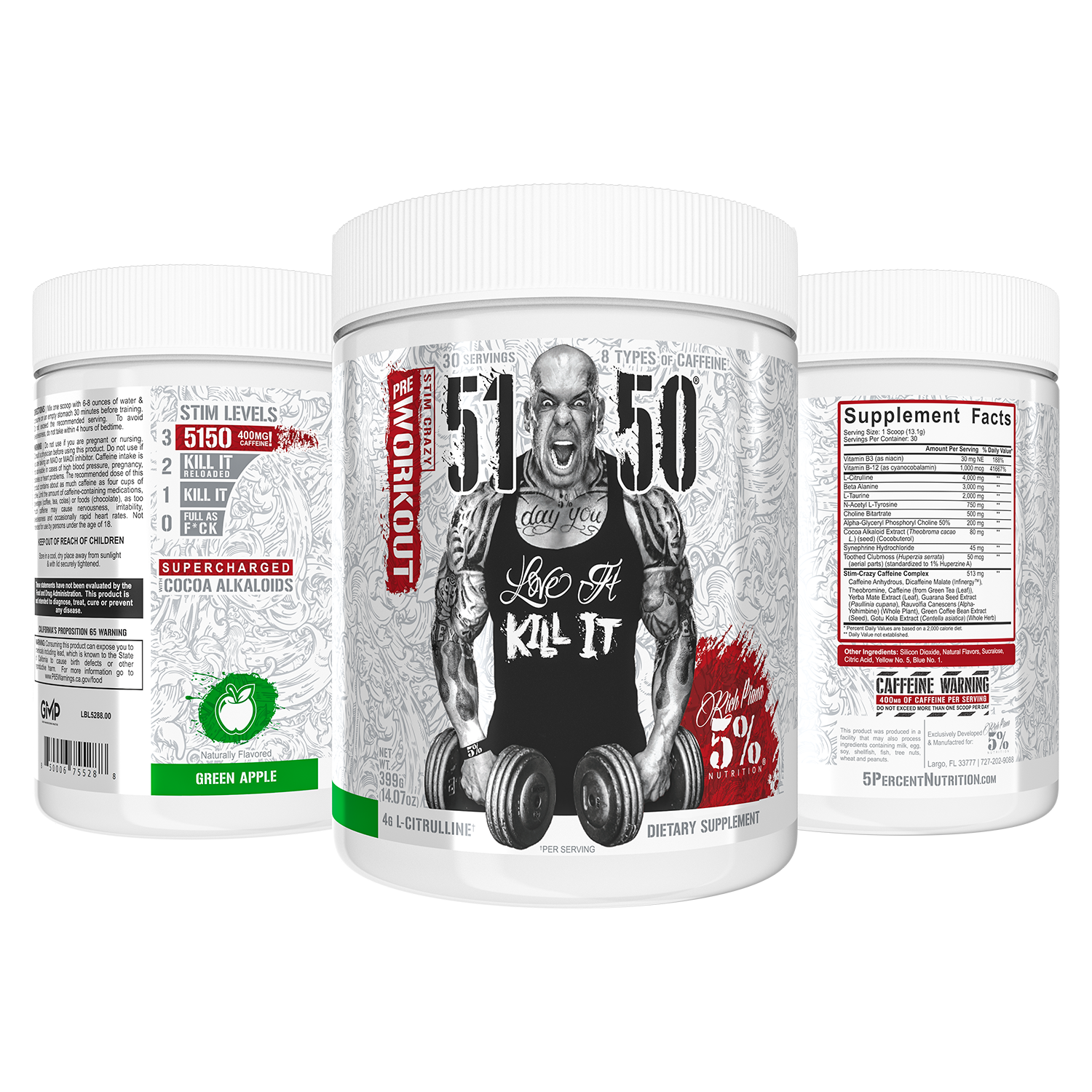 5150 High Stimulant Pre-Workout: Legendary Series - 5% Nutrition